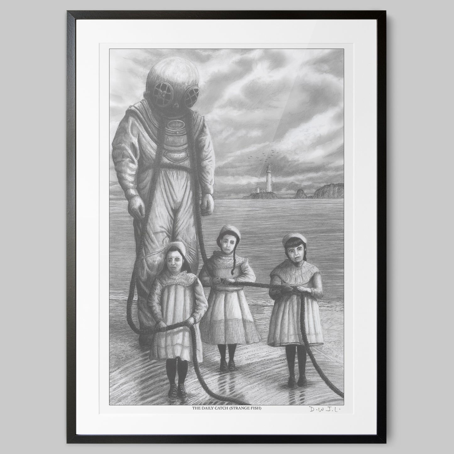 The Daily Catch (Strange Fish) - Hand Signed Giclée Art Print