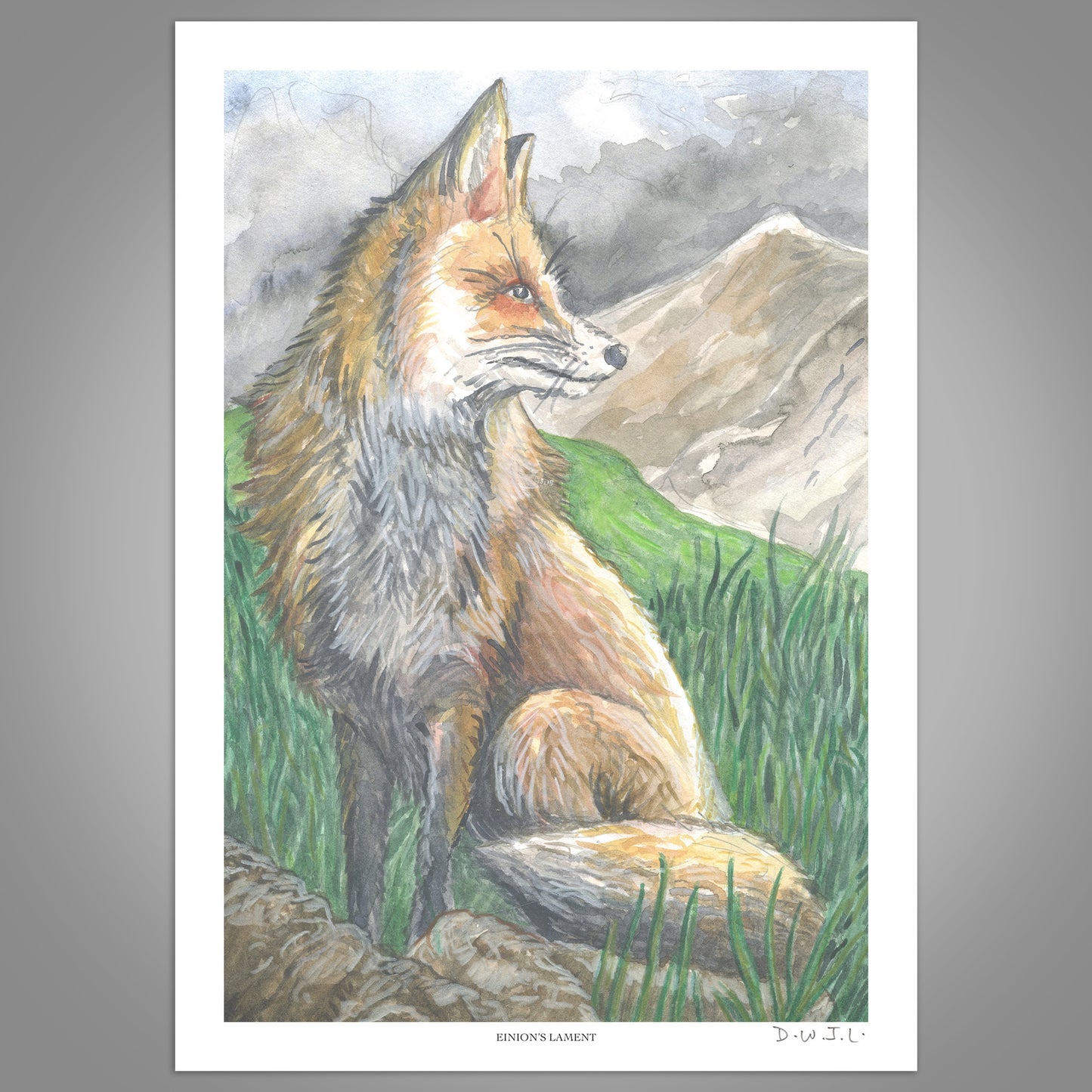 Einion's Lament - Hand Signed Art Print