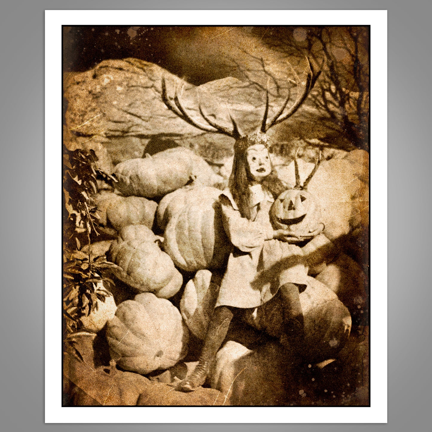 In Annwn, Everything Is Fine - Queen Of The Harvest - Original 1/1 Framed Digital Artwork