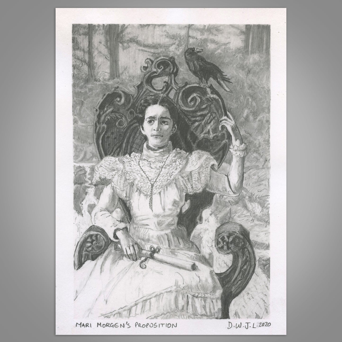 Mari Morgan's Proposition - Original Pencil Artwork