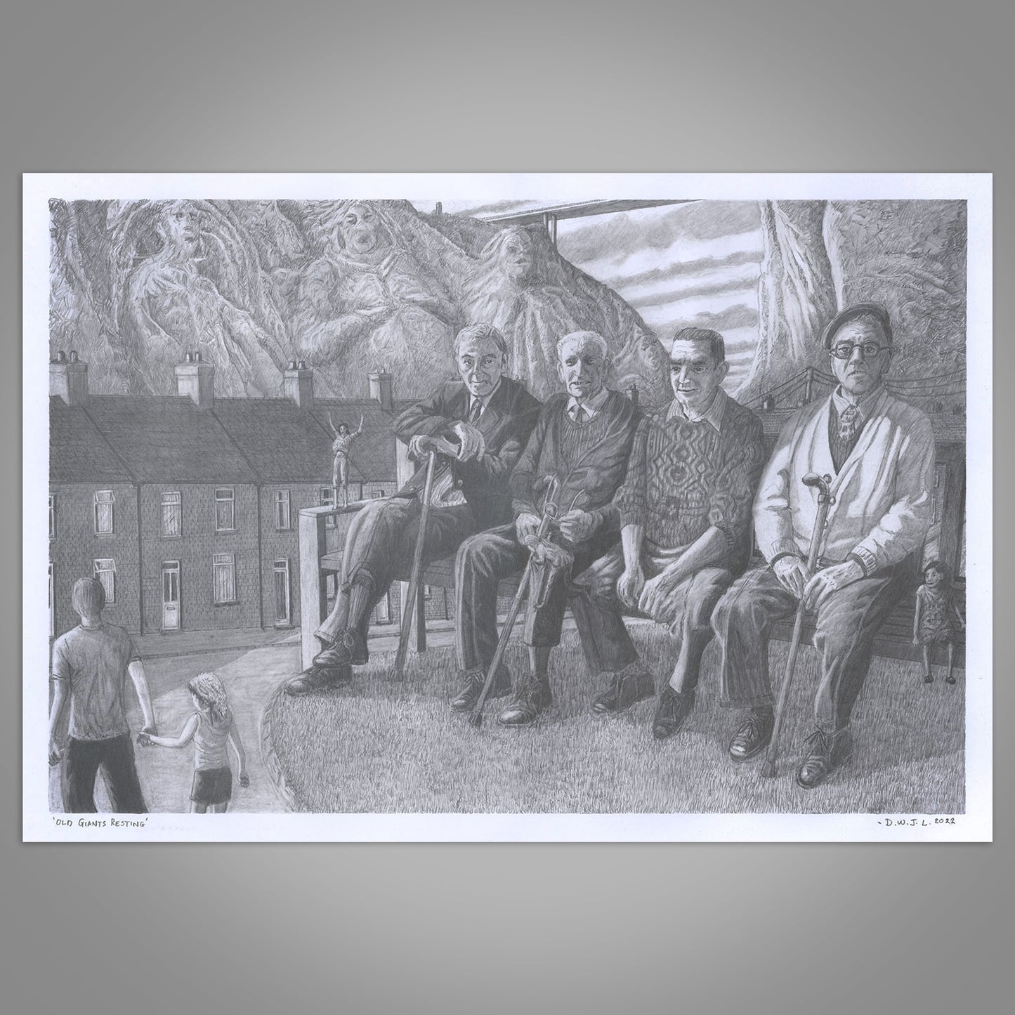 Old Giants Resting - Original Framed Art Work