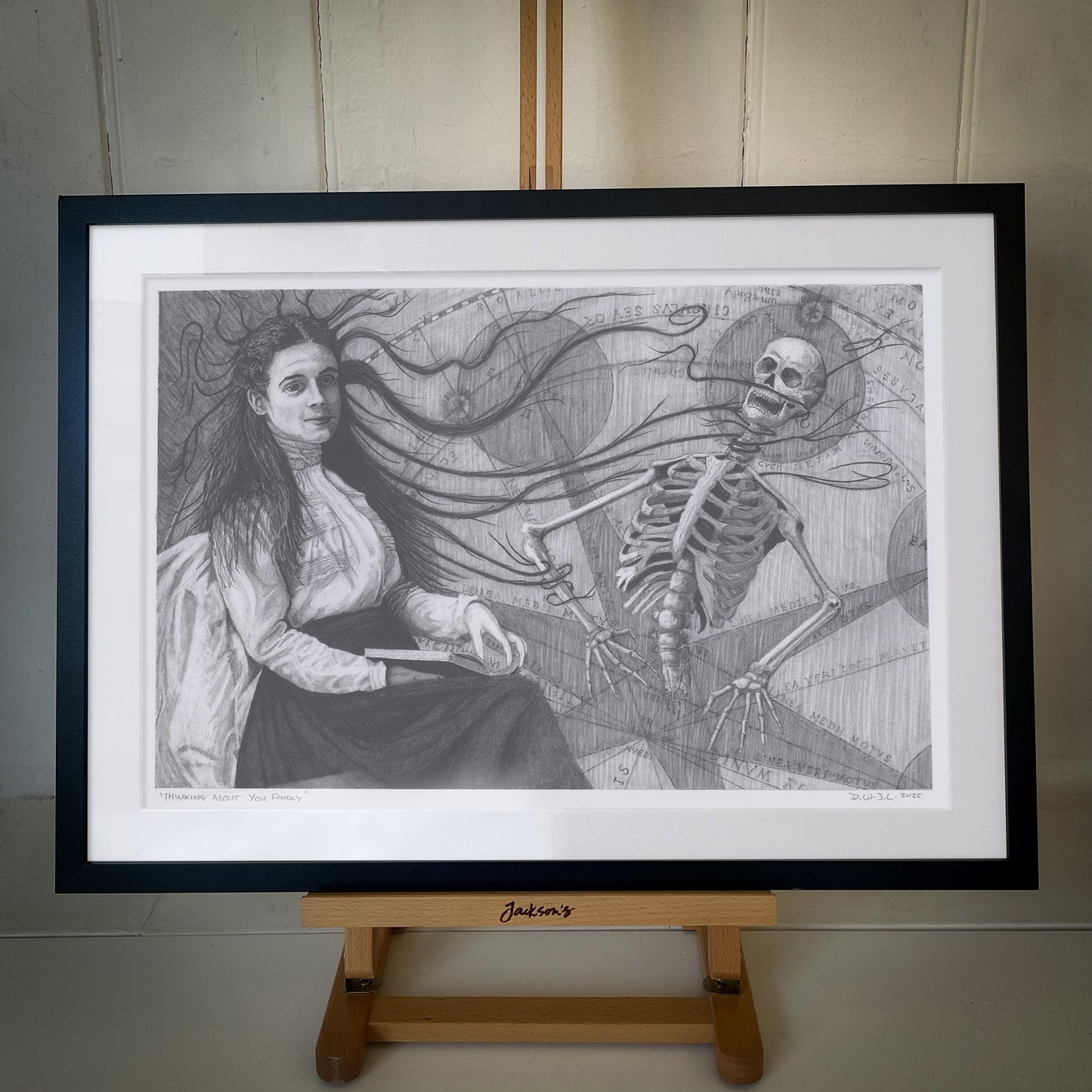 Thinking About You Fondly - Original Framed Art Work