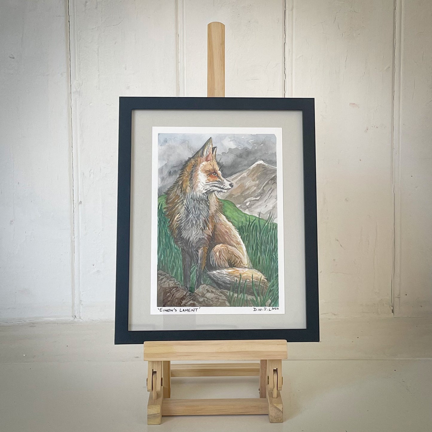 Einion's Lament - Original Mixed Media Framed Art