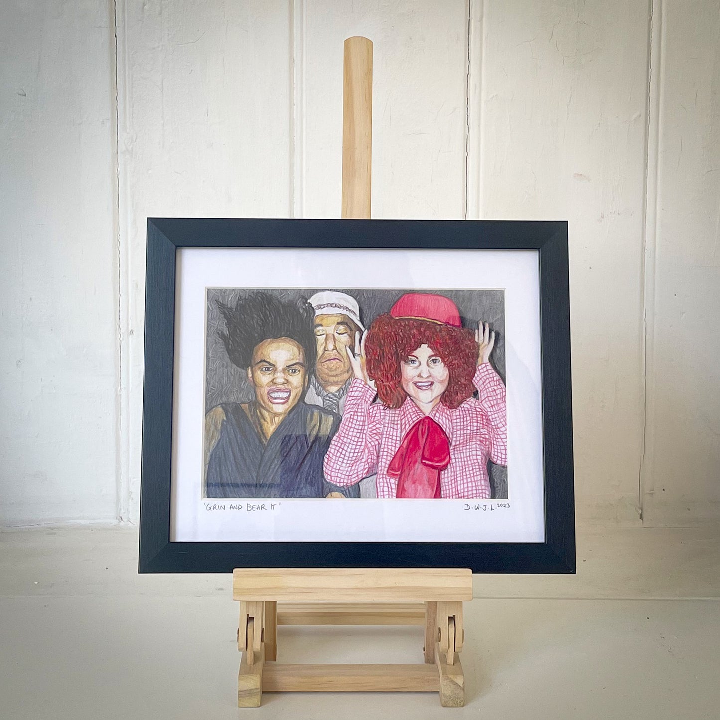 Grin And Bear It - Original Framed Pencil Artwork