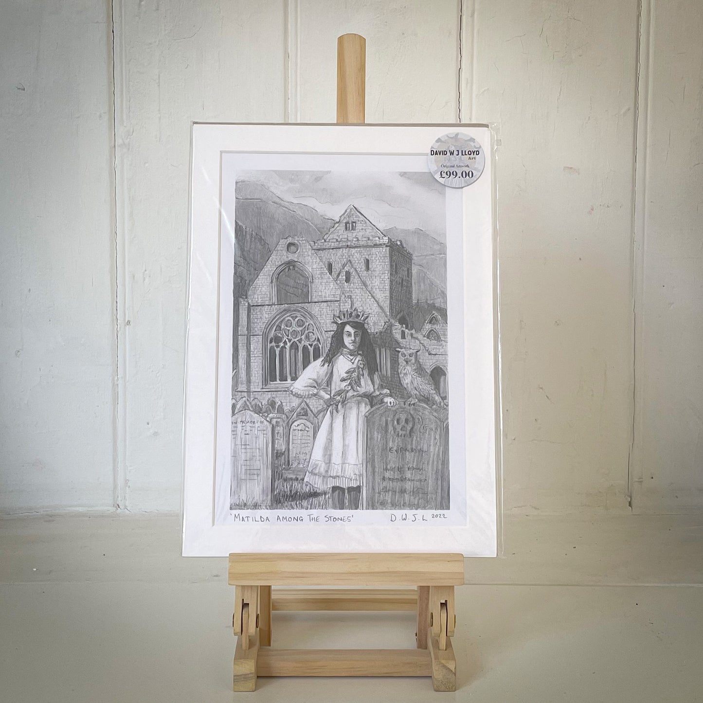 Matilda Among The Stones - Original Pencil Artwork