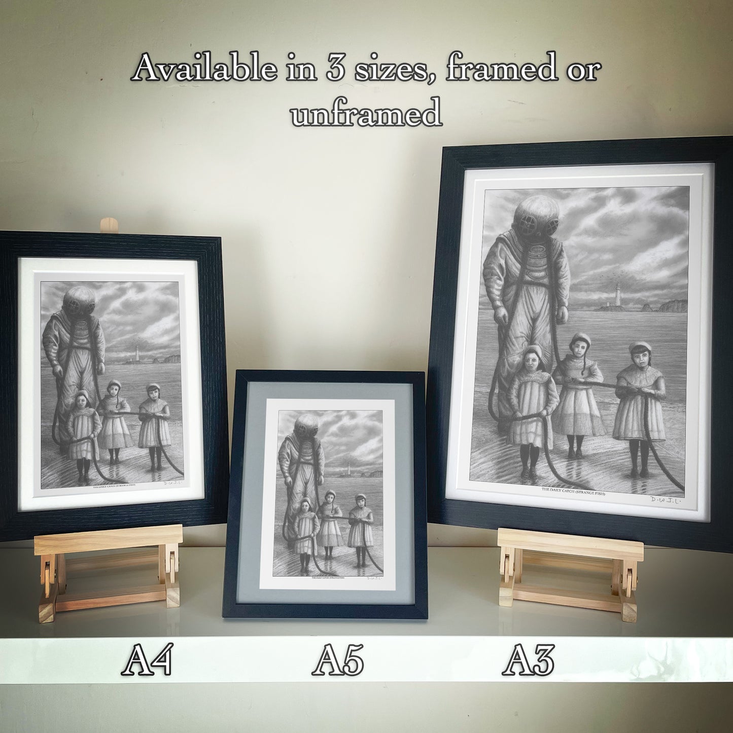 The Daily Catch (Strange Fish) - Hand Signed Giclée Art Print