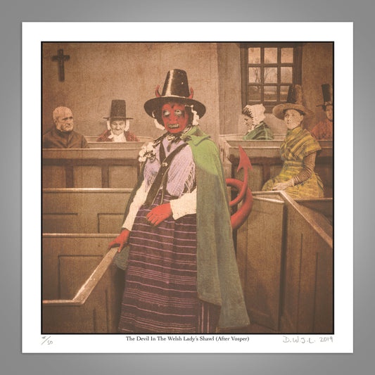 Days Gone - The Devil In The Welsh Lady's Shawl (After Vosper) - Limited Edition Giclée Print