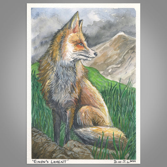 Einion's Lament - Original Mixed Media Framed Art
