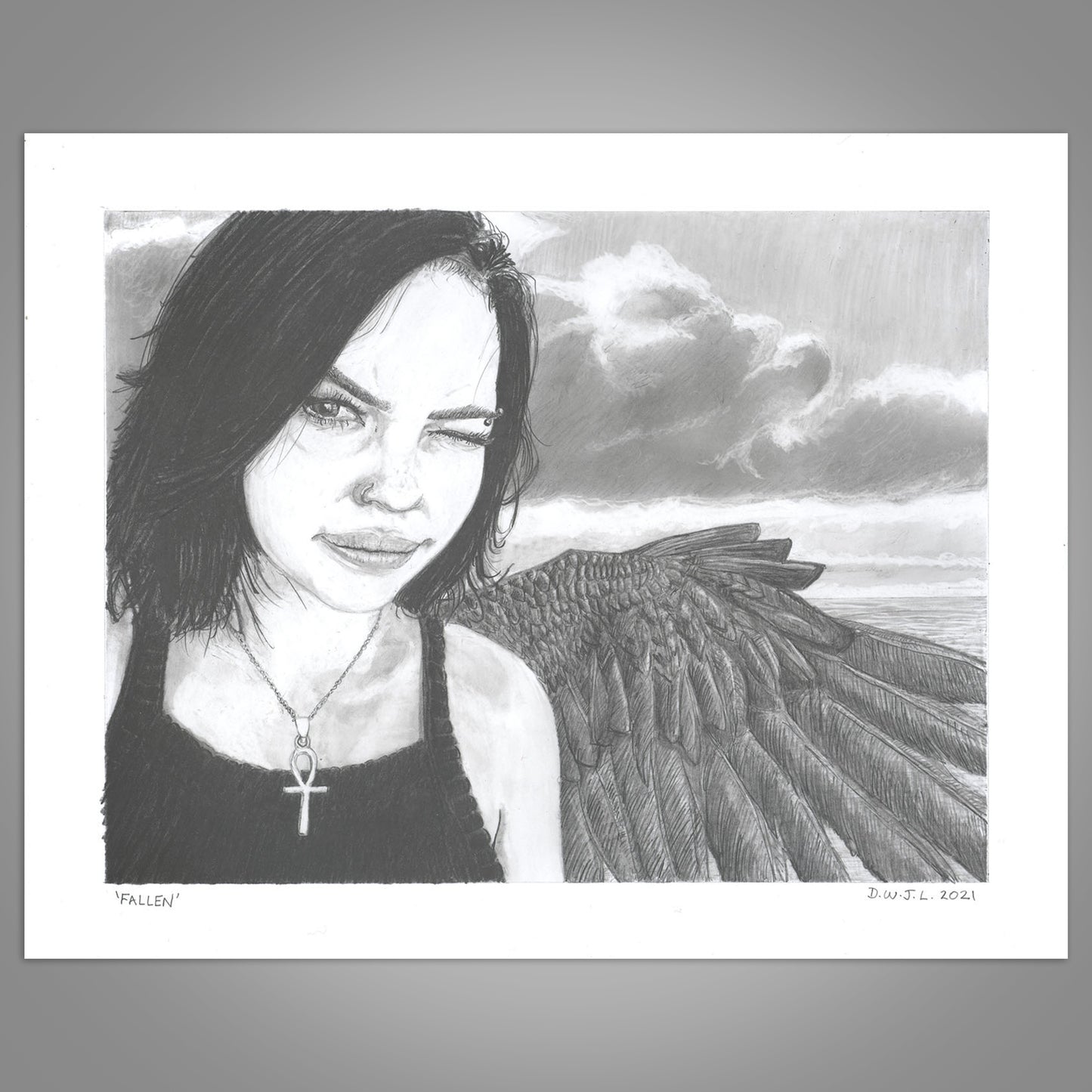 Fallen - Original Pencil Artwork