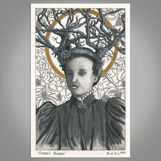 Forest Queen - Original Framed Mixed Media Artwork
