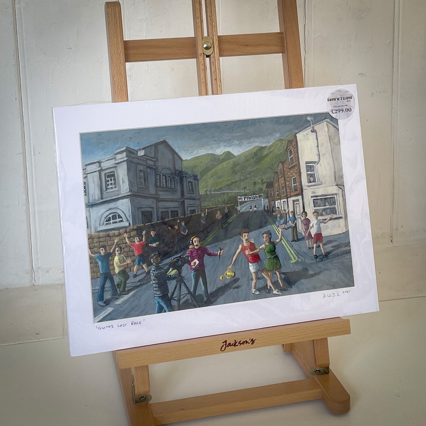 Guto's Last Race - Original Acrylic Painting