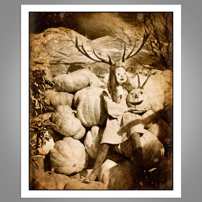 In Annwn, Everything Is Fine - Queen Of The Harvest - Original 1/1 Framed Digital Artwork