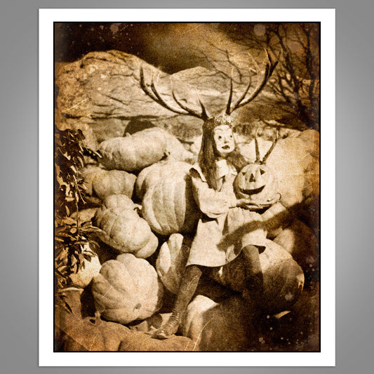 In Annwn, Everything Is Fine - Queen Of The Harvest - Original 1/1 Framed Digital Artwork