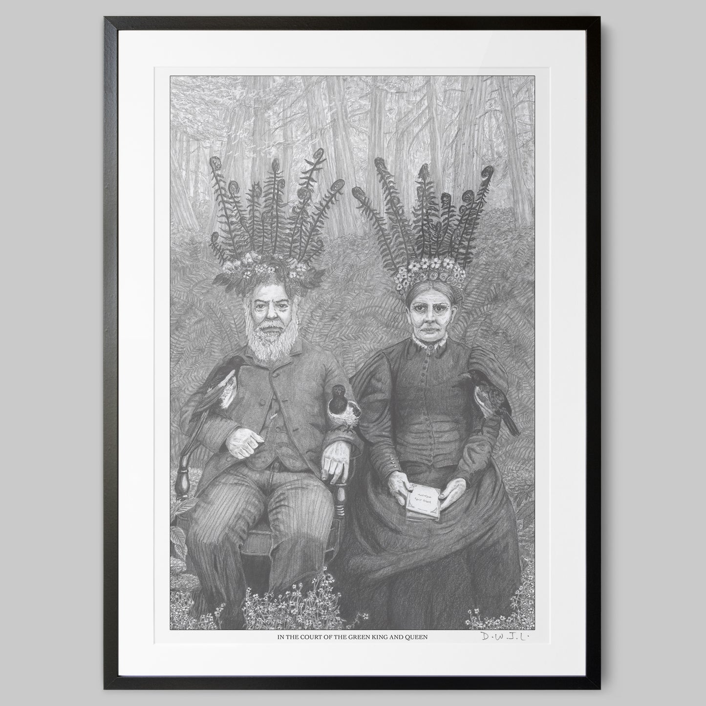 In The Court Of The Green King And Queen - Hand Signed Giclée Art Print