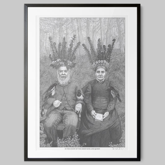 In The Court Of The Green King And Queen - Hand Signed Giclée Art Print