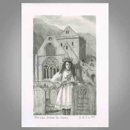 Matilda Among The Stones - Original Pencil Artwork