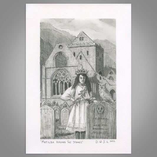 Matilda Among The Stones - Original Pencil Artwork