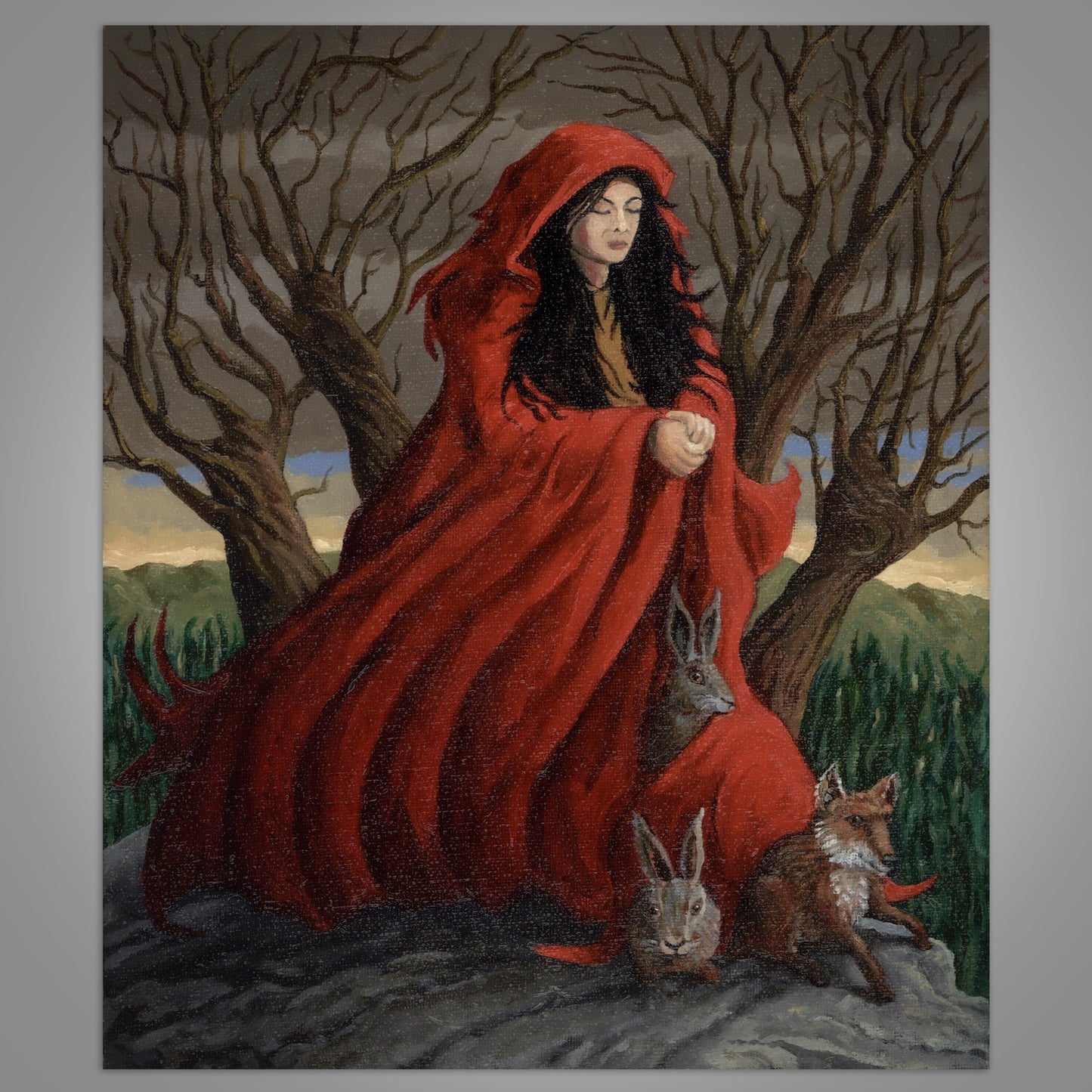 Melangell's Cloak - Original Oil Painting
