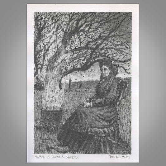 Mother Meldrum's Garden - Original Pencil Artwork
