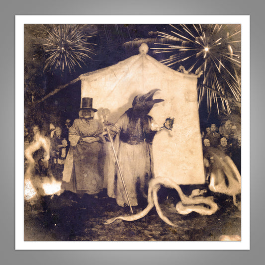 Mrs Brân’s Travelling Phantasmagorical Revival Show - Original 1/1 Framed Digital Artwork