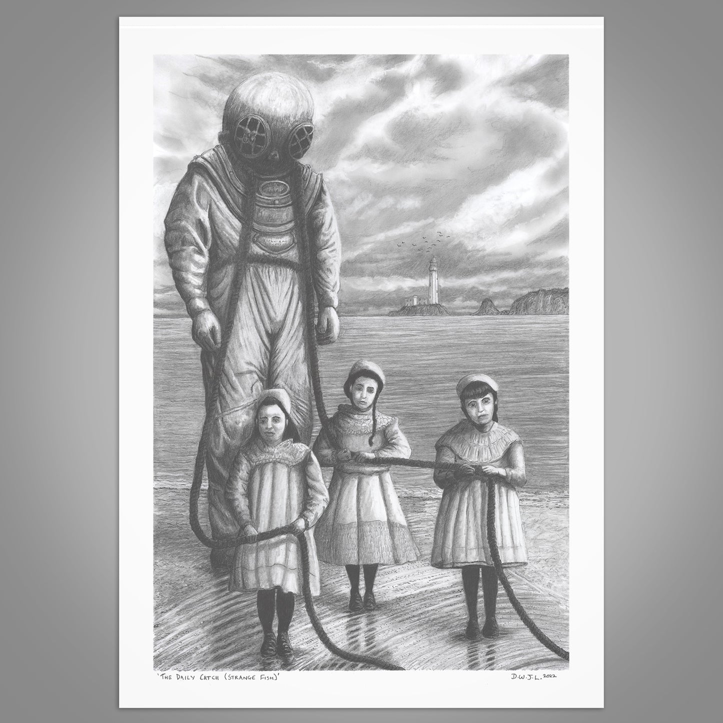 The Daily Catch (Strange Fish) - Original Framed Art Work