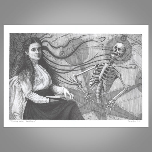 Thinking About You Fondly - Original Framed Art Work
