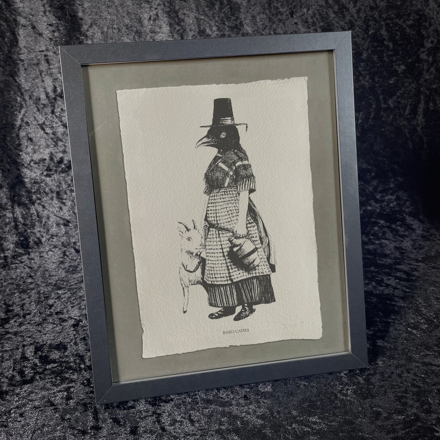 Badb Catha - Handmade Khadi Paper Signed Print