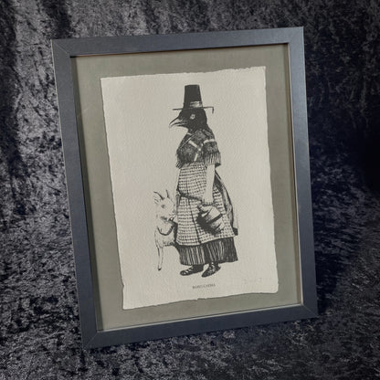 Badb Catha - Handmade Khadi Paper Signed Print