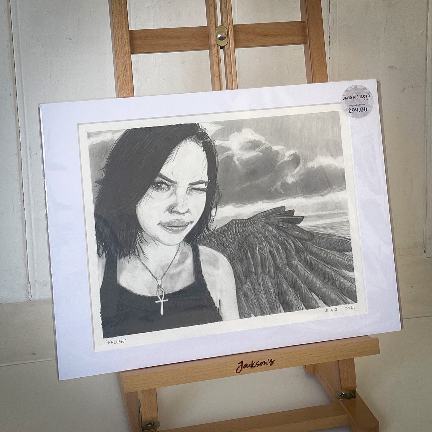 Fallen - Original Pencil Artwork