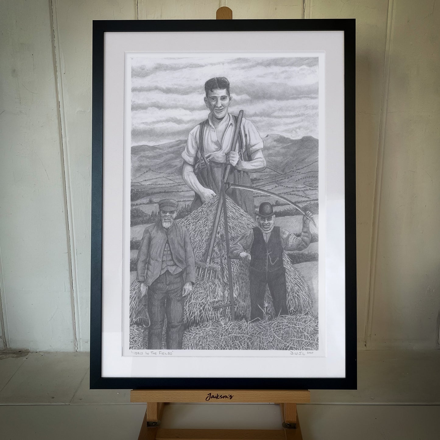 Idris In The Fields - Original Pencil Art Work
