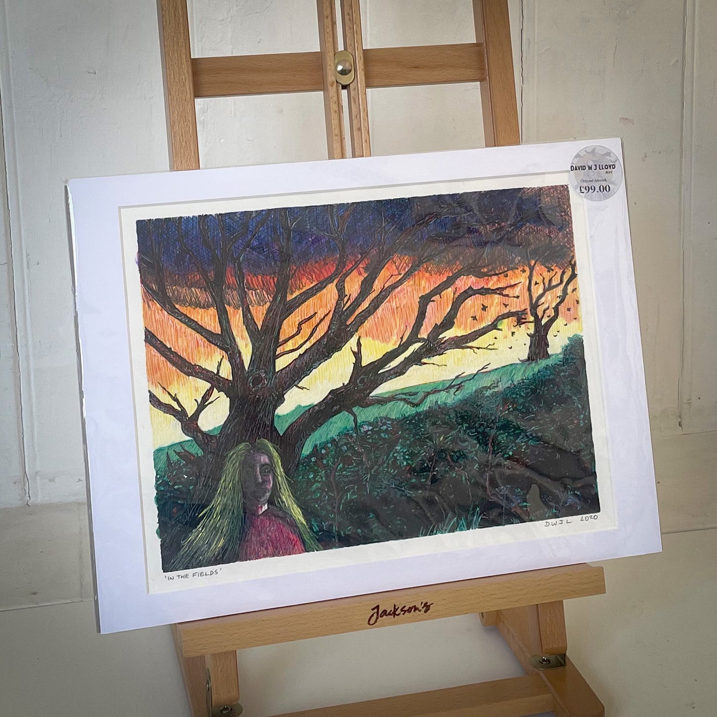In The Fields - Original Mixed Media Artwork