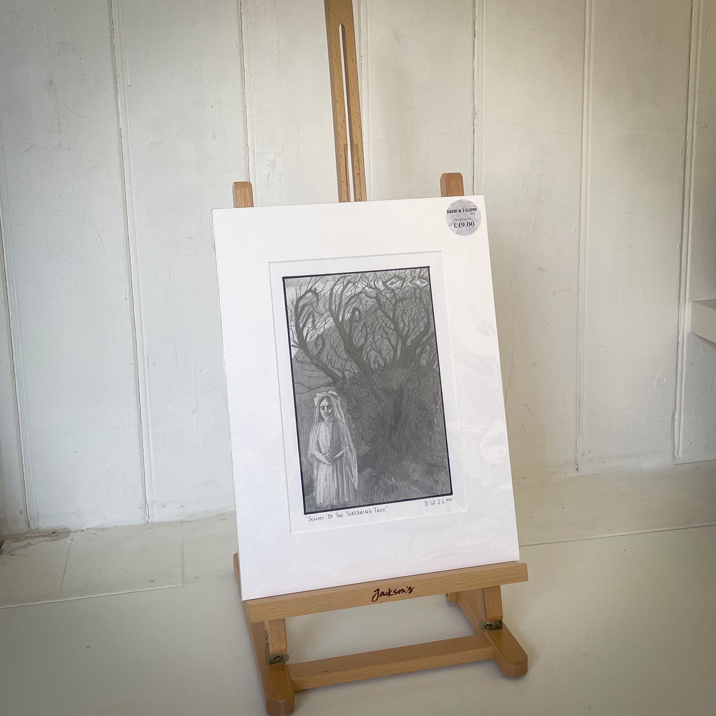 Jenny Of The Screaming Tree - Original Pencil Artwork