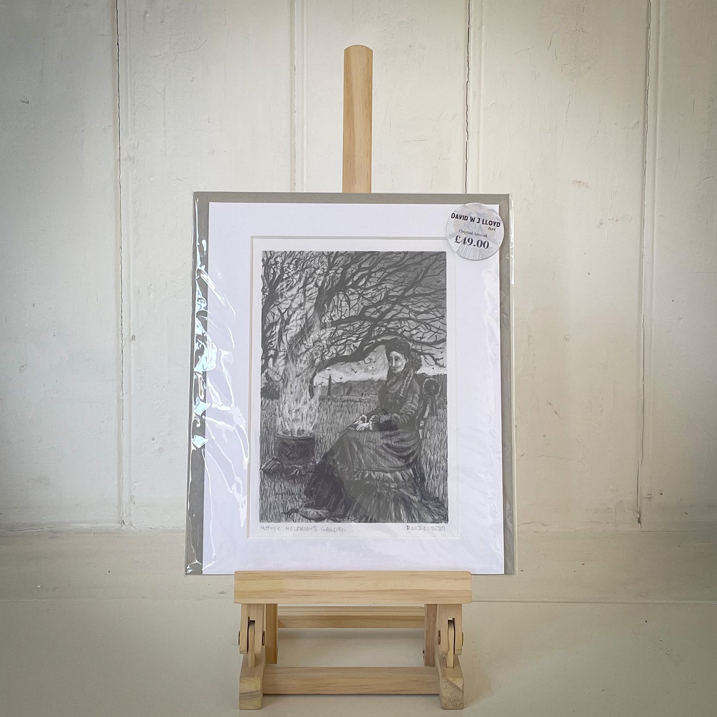 Mother Meldrum's Garden - Original Pencil Artwork