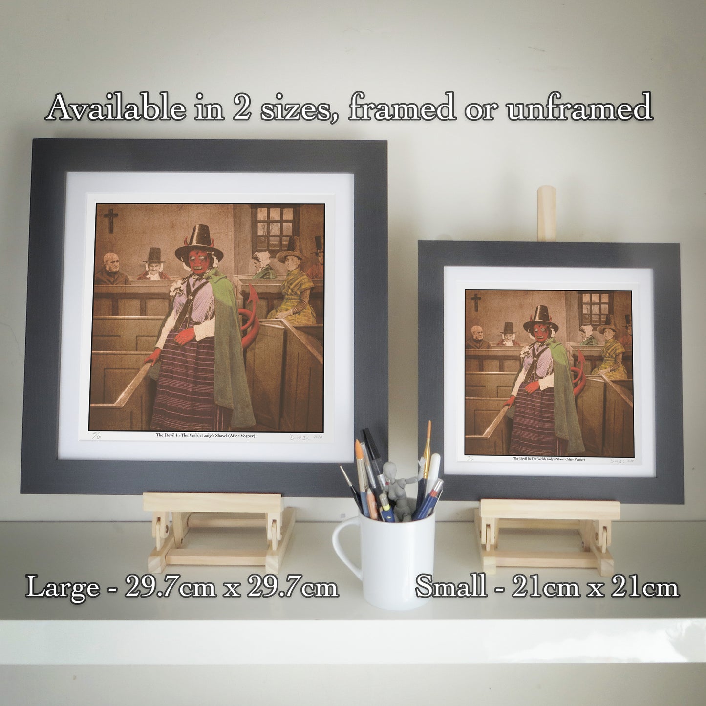 Days Gone - The Devil In The Welsh Lady's Shawl (After Vosper) - Limited Edition Giclée Print