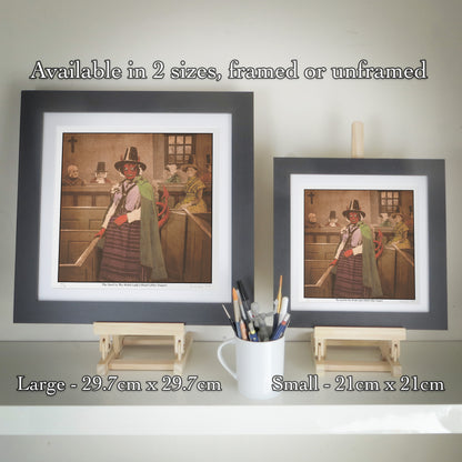 Days Gone - The Devil In The Welsh Lady's Shawl (After Vosper) - Limited Edition Giclée Print