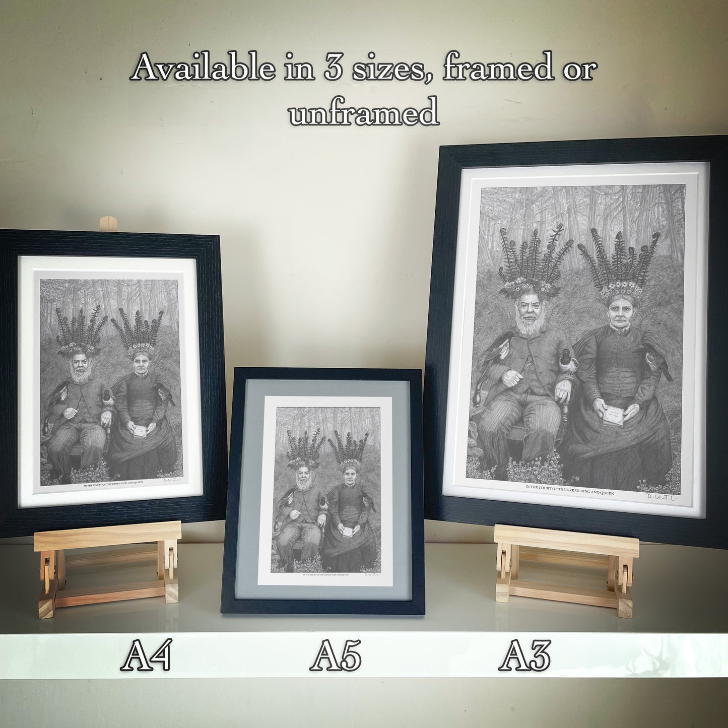 In The Court Of The Green King And Queen - Hand Signed Giclée Art Print