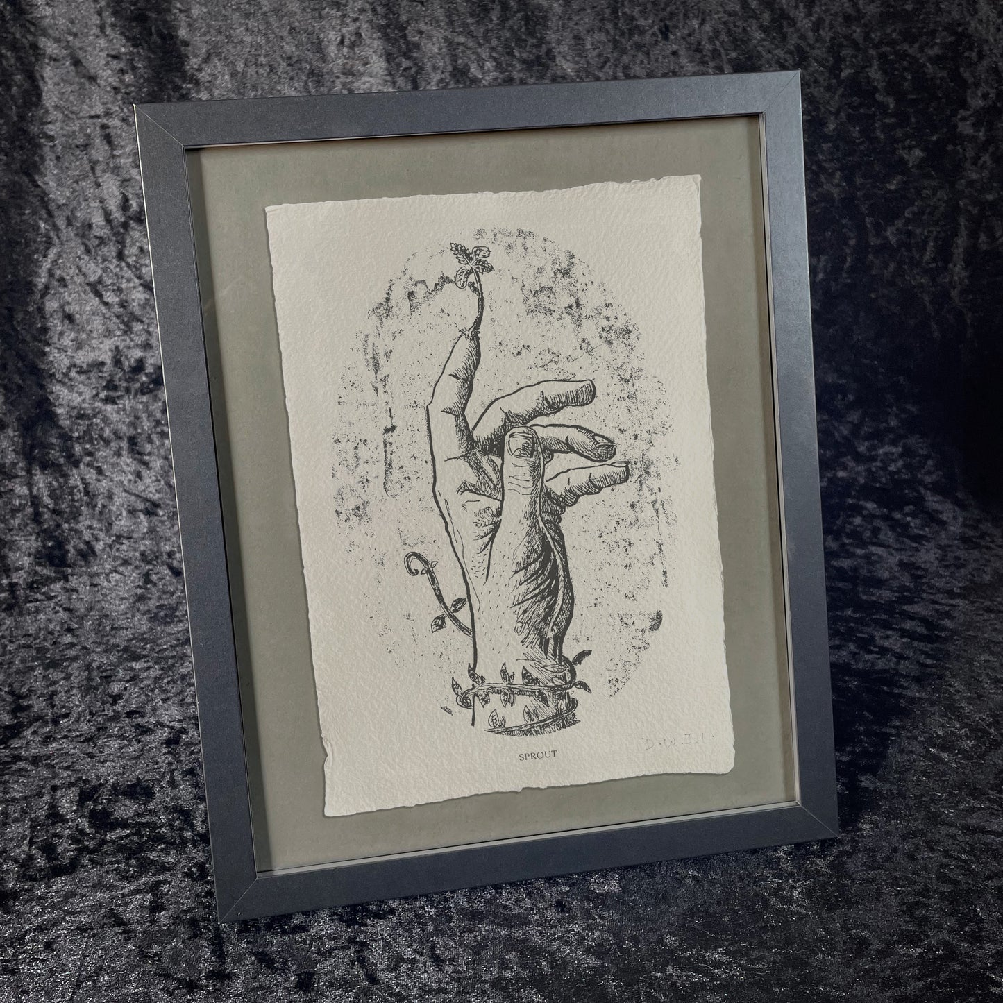 Sprout - Handmade Khadi Paper Signed Print