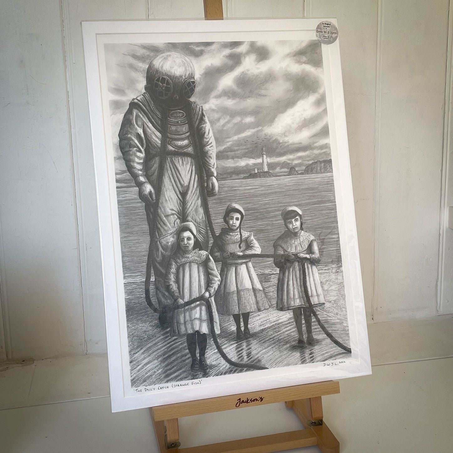 The Daily Catch (Strange Fish) - Original Framed Art Work