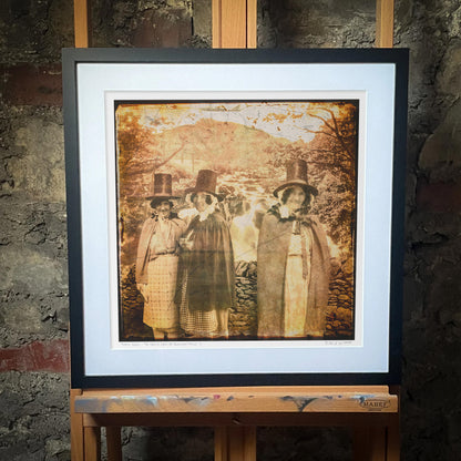 Three Ages - The Welsh Lady Of Swallow Falls - Original 1/1 Framed Digital Artwork