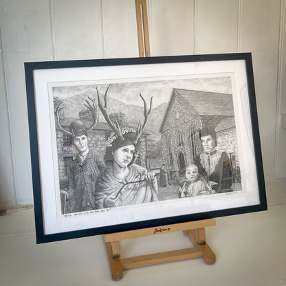 With Which Eye Do You See Us? - Original Framed Art Work