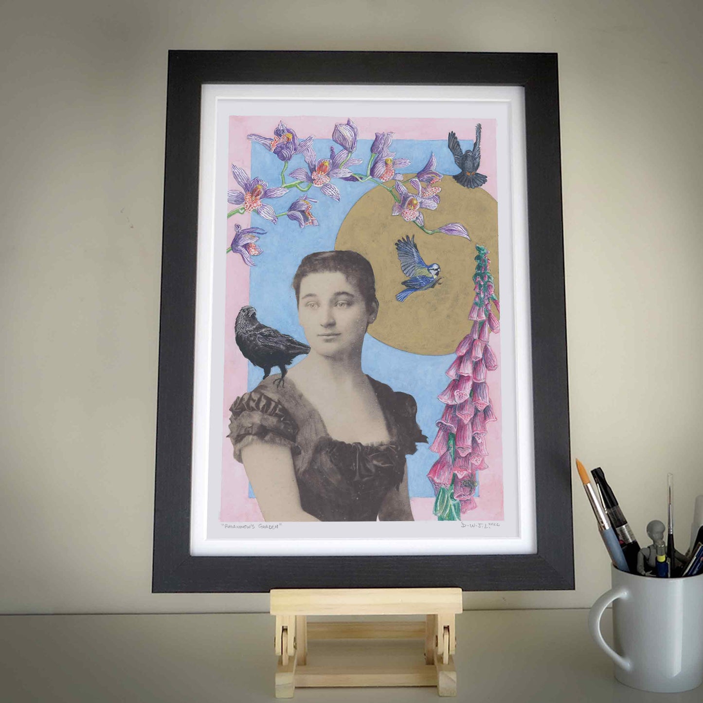 Rhiannon's Garden - Original Mixed Media Painting