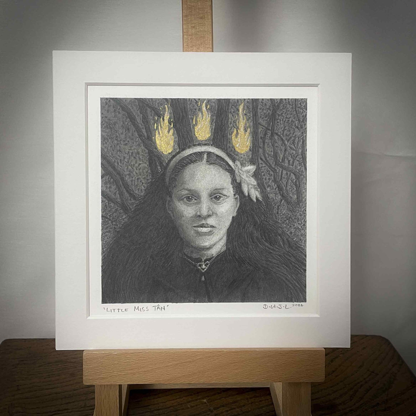 Little Miss Tân - Original Pencil Drawing