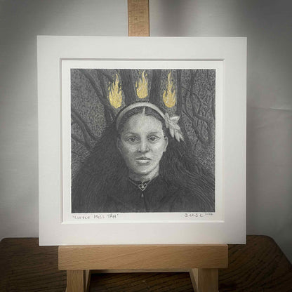 Little Miss Tân - Original Pencil Drawing