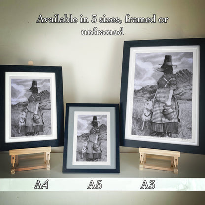 Badb Catha In The High Meadow - Hand Signed Giclée Art Print
